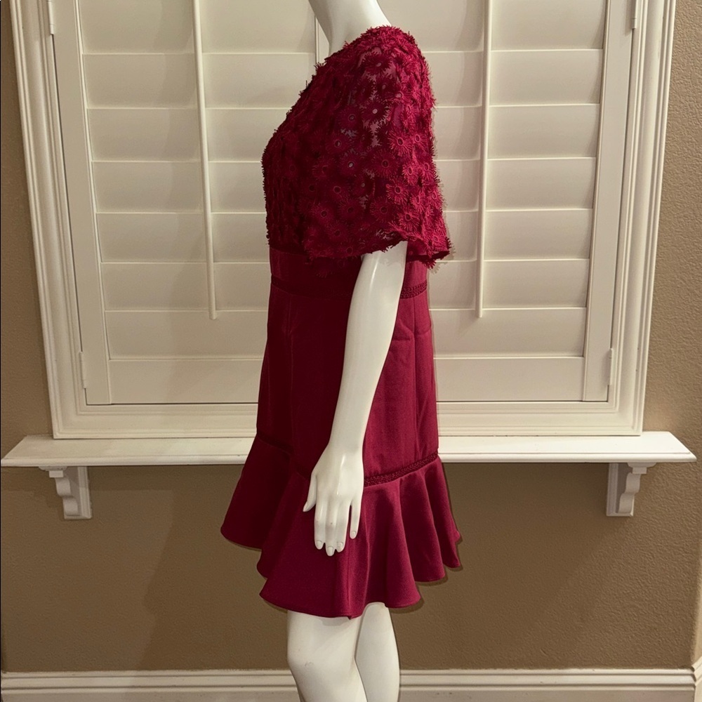 Keepsake Rosabelle Anywhere Mini Dress Raspberry - Picture 7 of 13